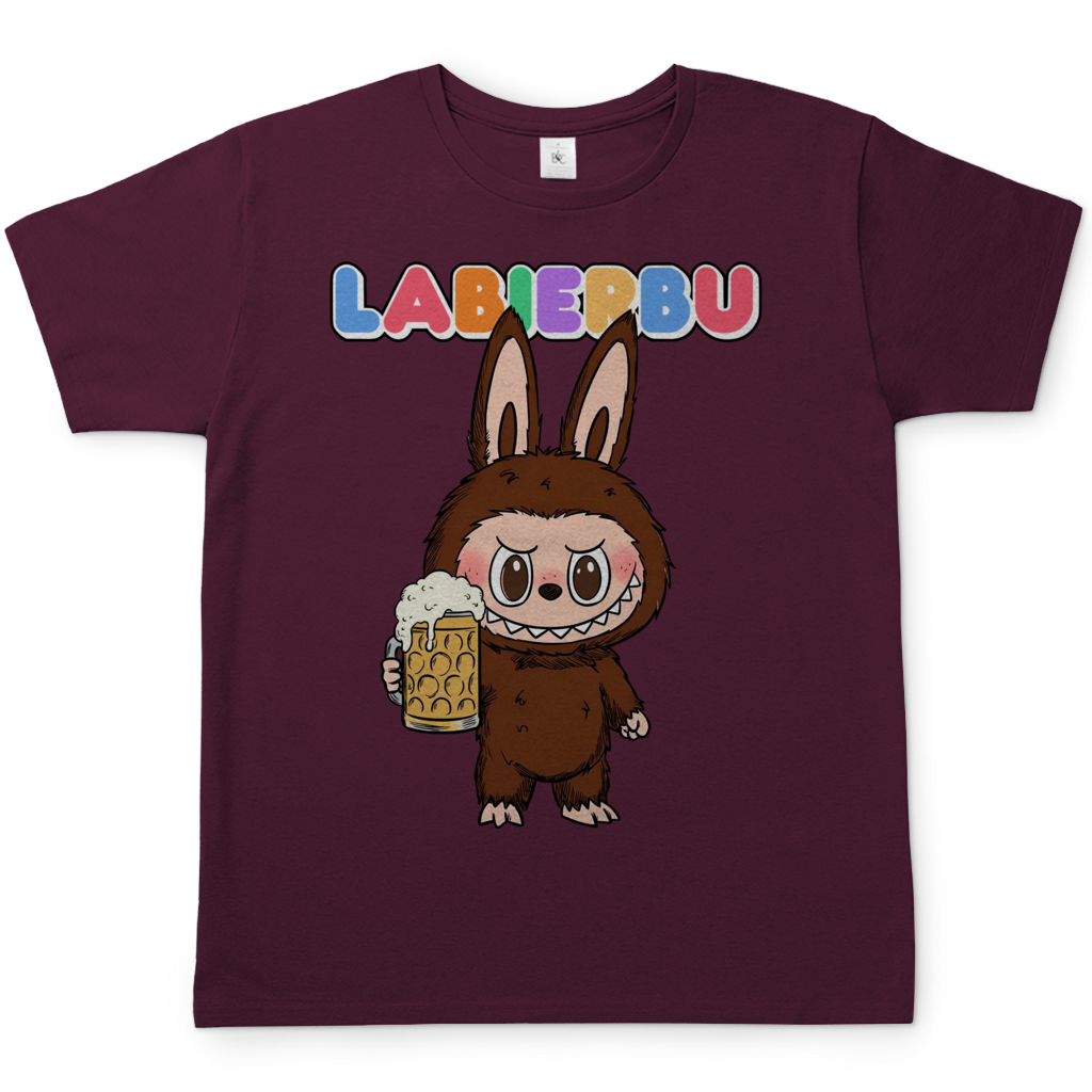 Labierbu Labubu - Herren T-Shirt Burgundy