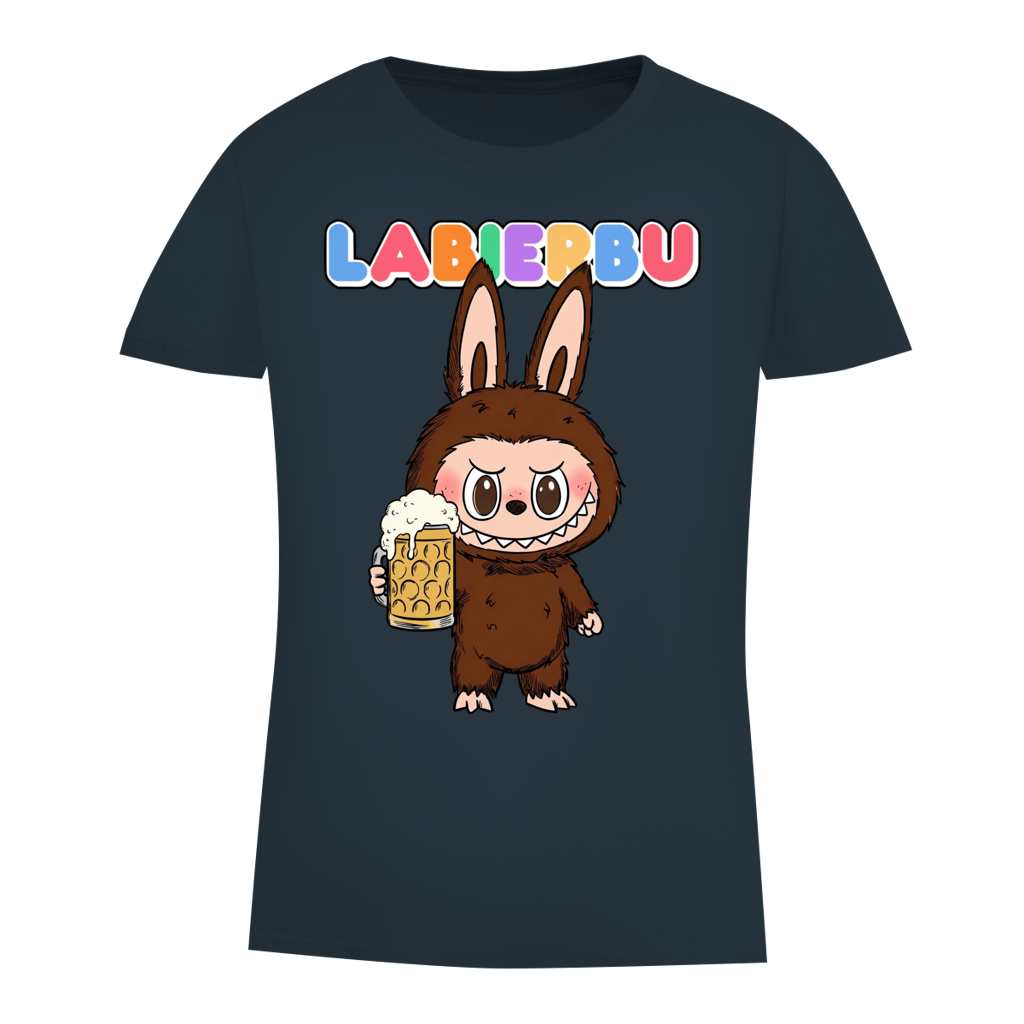 Labierbu Labubu - Damen Premium Bio T-Shirt Dark Grey
