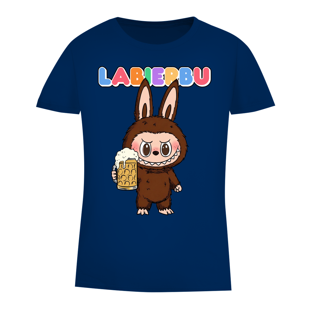 Labierbu Labubu - Damen Premium Bio T-Shirt Navy