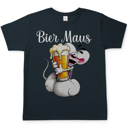 Bier Diddl Maus - Herren T-Shirt Dark Grey Solid