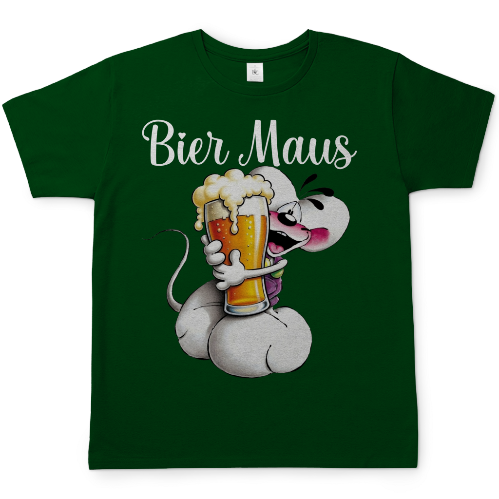 Bier Diddl Maus - Herren T-Shirt Bottle Green