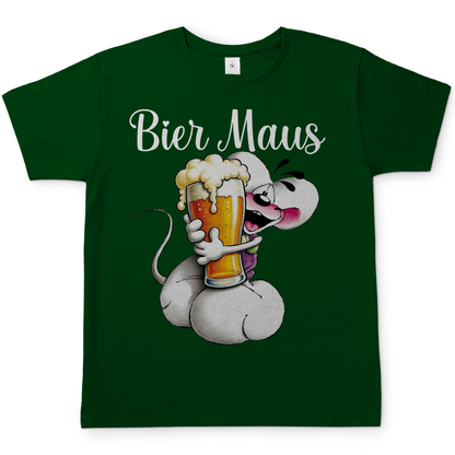 Bier Diddl Maus - Herren T-Shirt Bottle Green