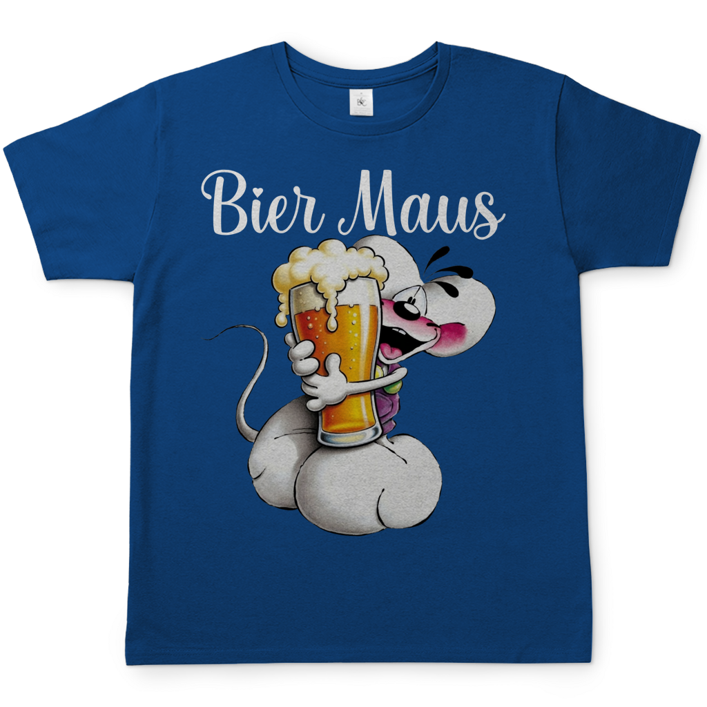 Bier Diddl Maus - Herren T-Shirt Royal Blue