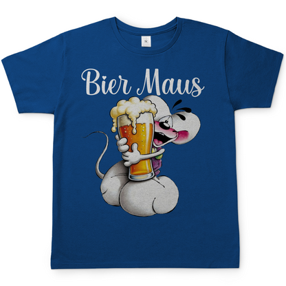 Bier Diddl Maus - Herren T-Shirt Royal Blue