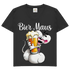Bier Diddl Maus - Damen V-Neck T-Shirt Black