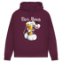 Bier Diddl Maus - Damen Premium Bio Hoodie Burgundy