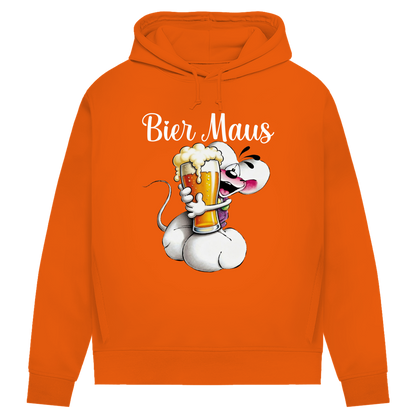 Bier Diddl Maus - Damen Premium Bio Hoodie Pure Orange