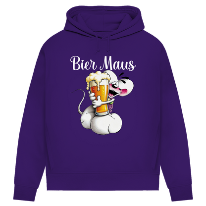 Bier Diddl Maus - Damen Premium Bio Hoodie Radiant Purple