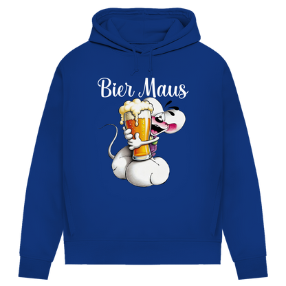 Bier Diddl Maus - Damen Premium Bio Hoodie Royal