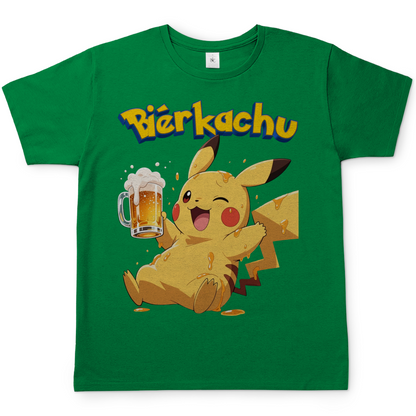 Bierkachu Pikachu Pokemon - Herren T-Shirt Kelly Green
