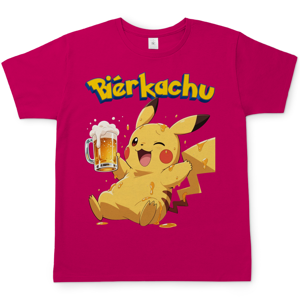 Bierkachu Pikachu Pokemon - Herren T-Shirt Sorbet