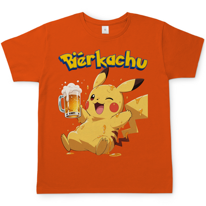 Bierkachu Pikachu Pokemon - Herren T-Shirt Orange