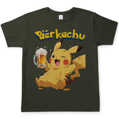 Bierkachu Pikachu Pokemon - Herren T-Shirt Urban Khaki