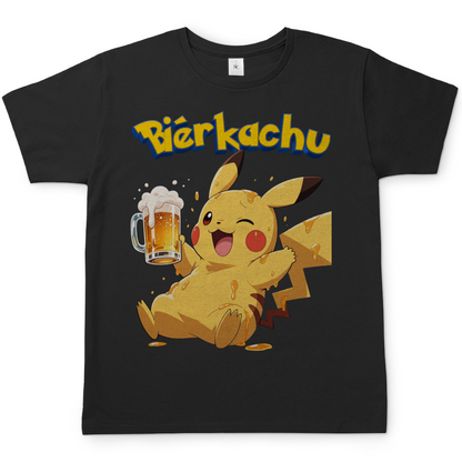 Bierkachu Pikachu Pokemon - Herren T-Shirt Black