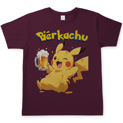 Bierkachu Pikachu Pokemon - Herren T-Shirt Burgundy