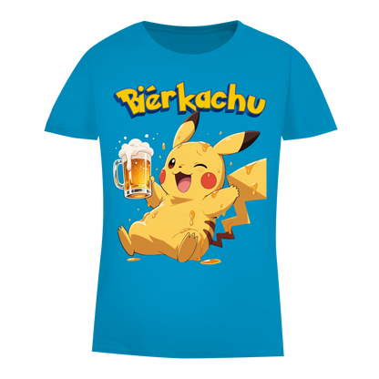 Bierkachu Pikachu Pokemon - Damen Premium Bio T-Shirt Atoll