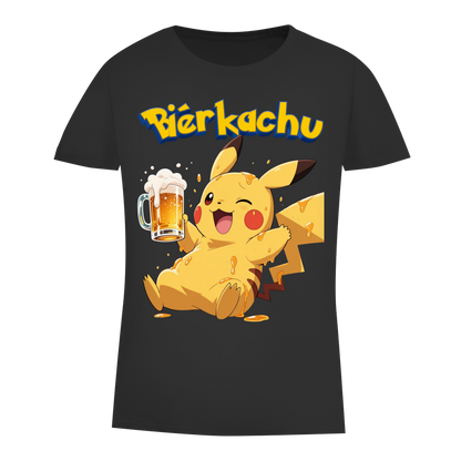 Bierkachu Pikachu Pokemon - Damen Premium Bio T-Shirt Black