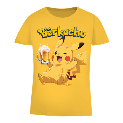 Bierkachu Pikachu Pokemon - Damen Premium Bio T-Shirt Gold
