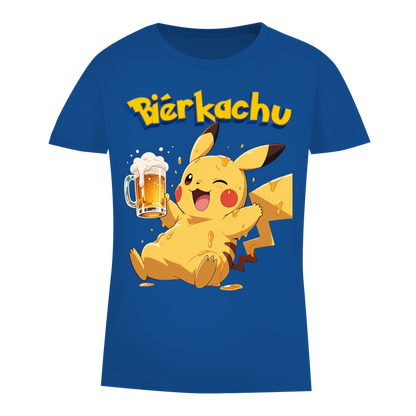 Bierkachu Pikachu Pokemon - Damen Premium Bio T-Shirt Royal Blue