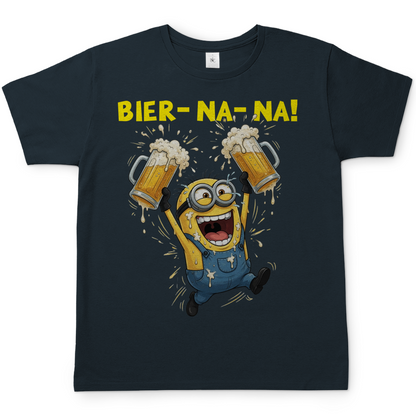 BIER-NA-NA! - Herren T-Shirt Dark Grey Solid