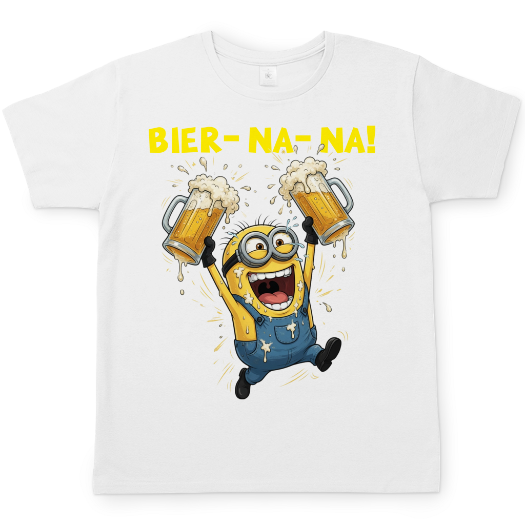 BIER-NA-NA! - Herren T-Shirt White