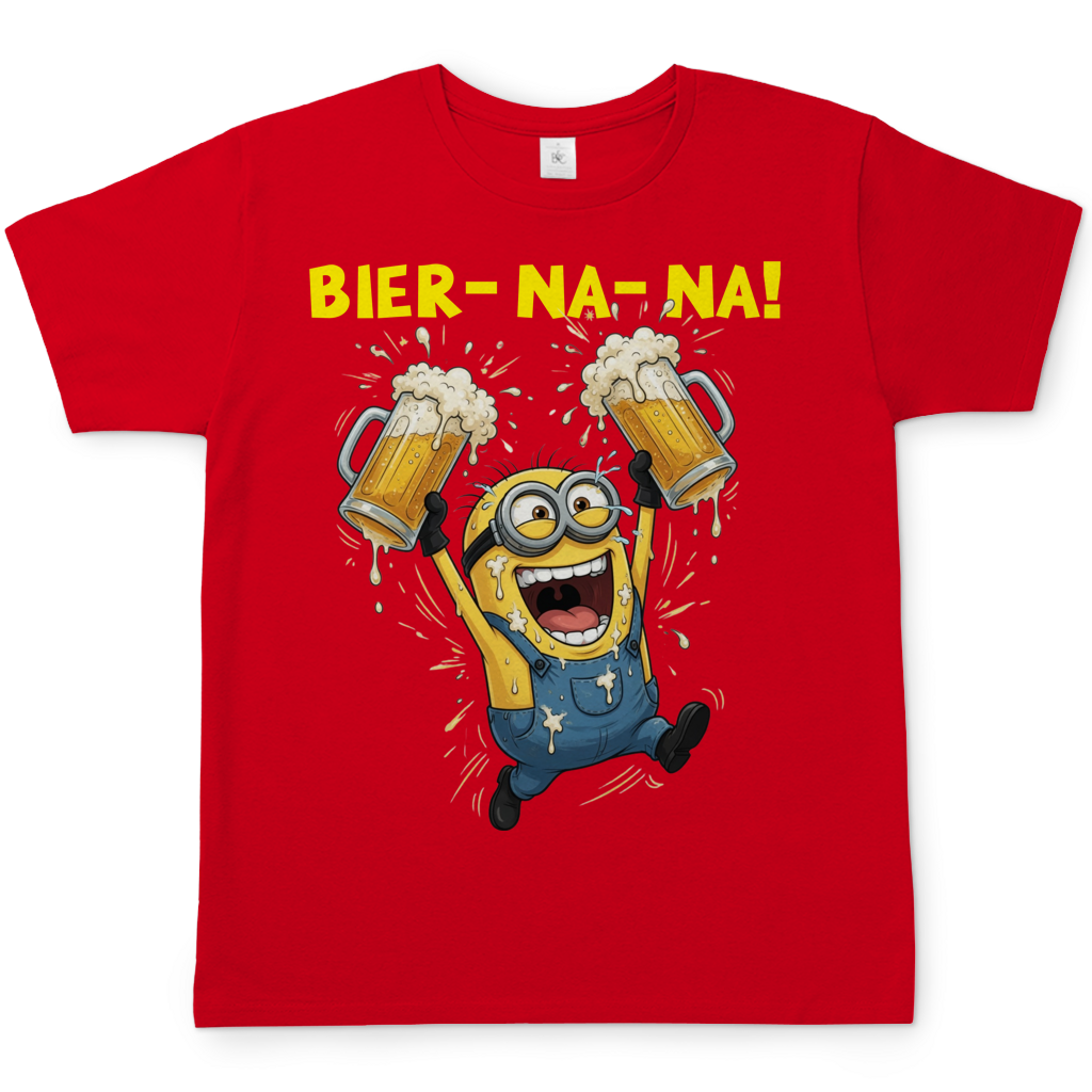 BIER-NA-NA! - Herren T-Shirt Red