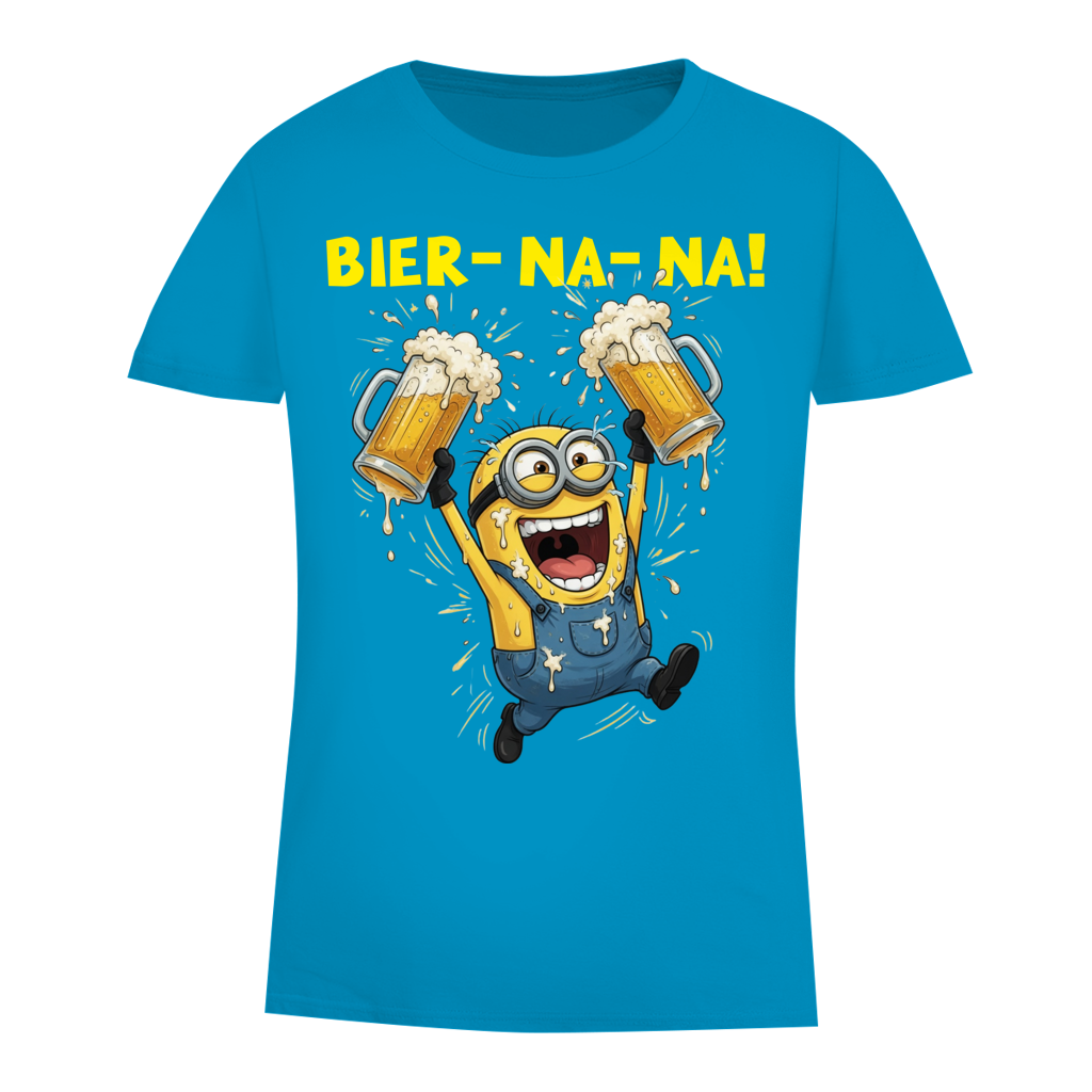 BIER-NA-NA! - Damen Premium Bio T-Shirt Atoll