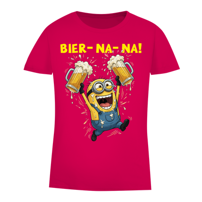 BIER-NA-NA! - Damen Premium Bio T-Shirt Fuchsia