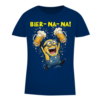 BIER-NA-NA! - Damen Premium Bio T-Shirt Navy