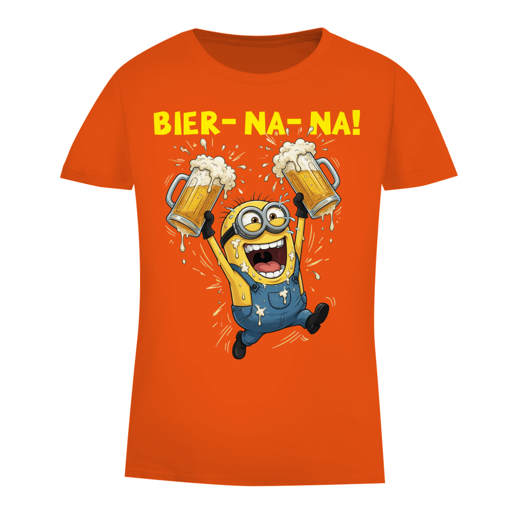 BIER-NA-NA! - Damen Premium Bio T-Shirt Orange