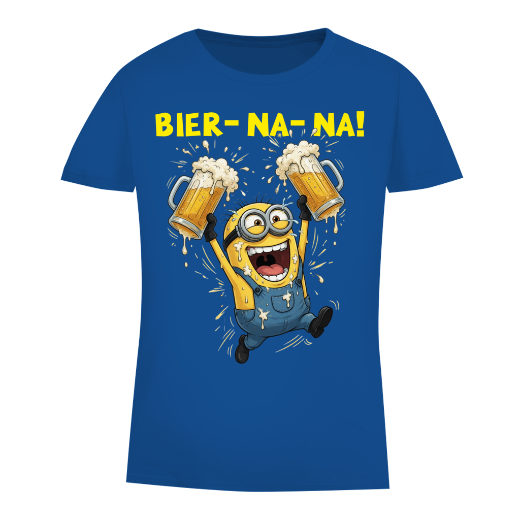 BIER-NA-NA! - Damen Premium Bio T-Shirt Royal Blue
