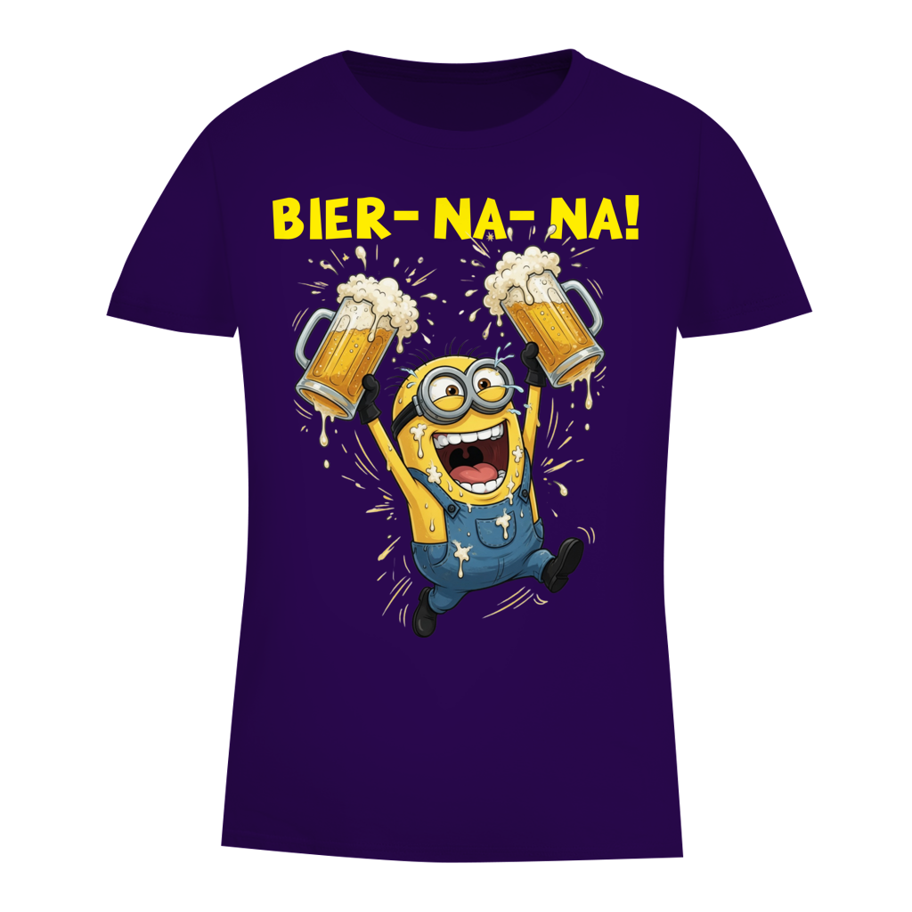 BIER-NA-NA! - Damen Premium Bio T-Shirt Urban Purple