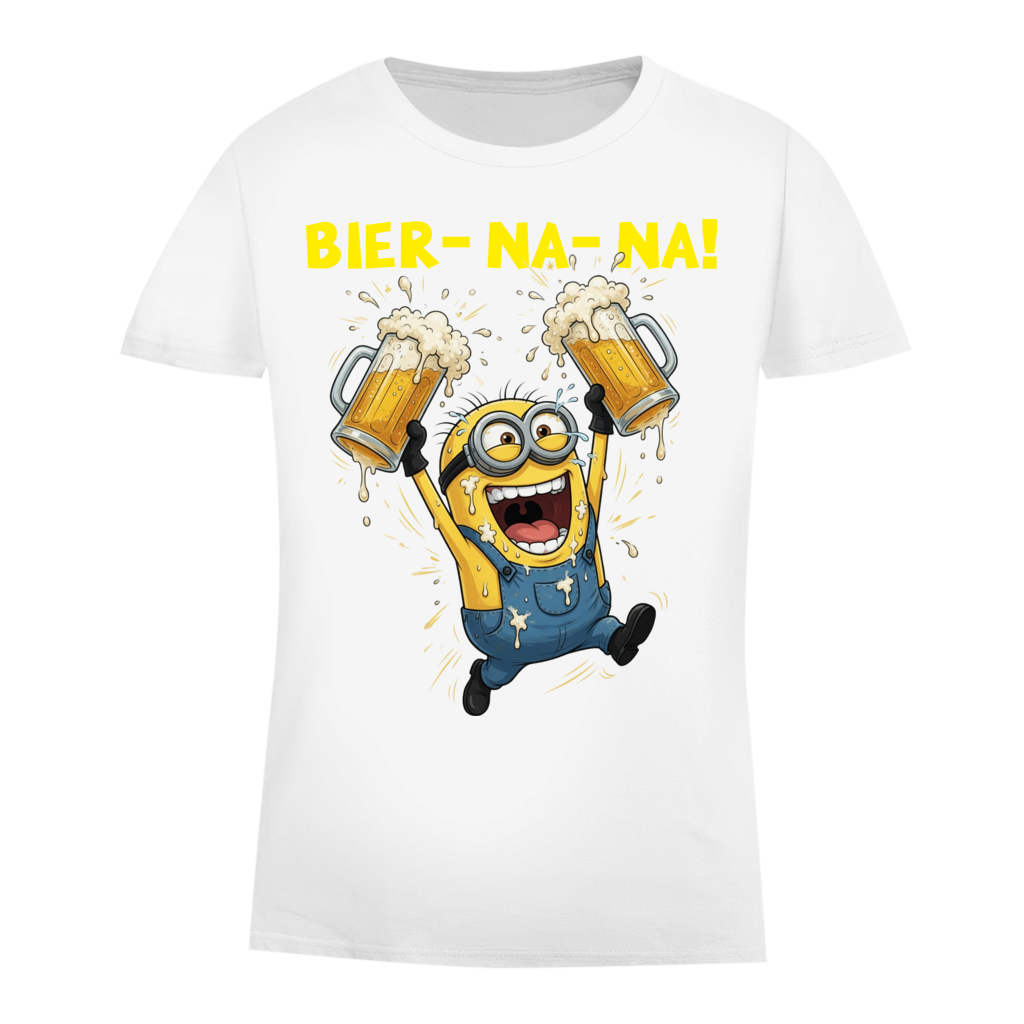 BIER-NA-NA! - Damen Premium Bio T-Shirt White