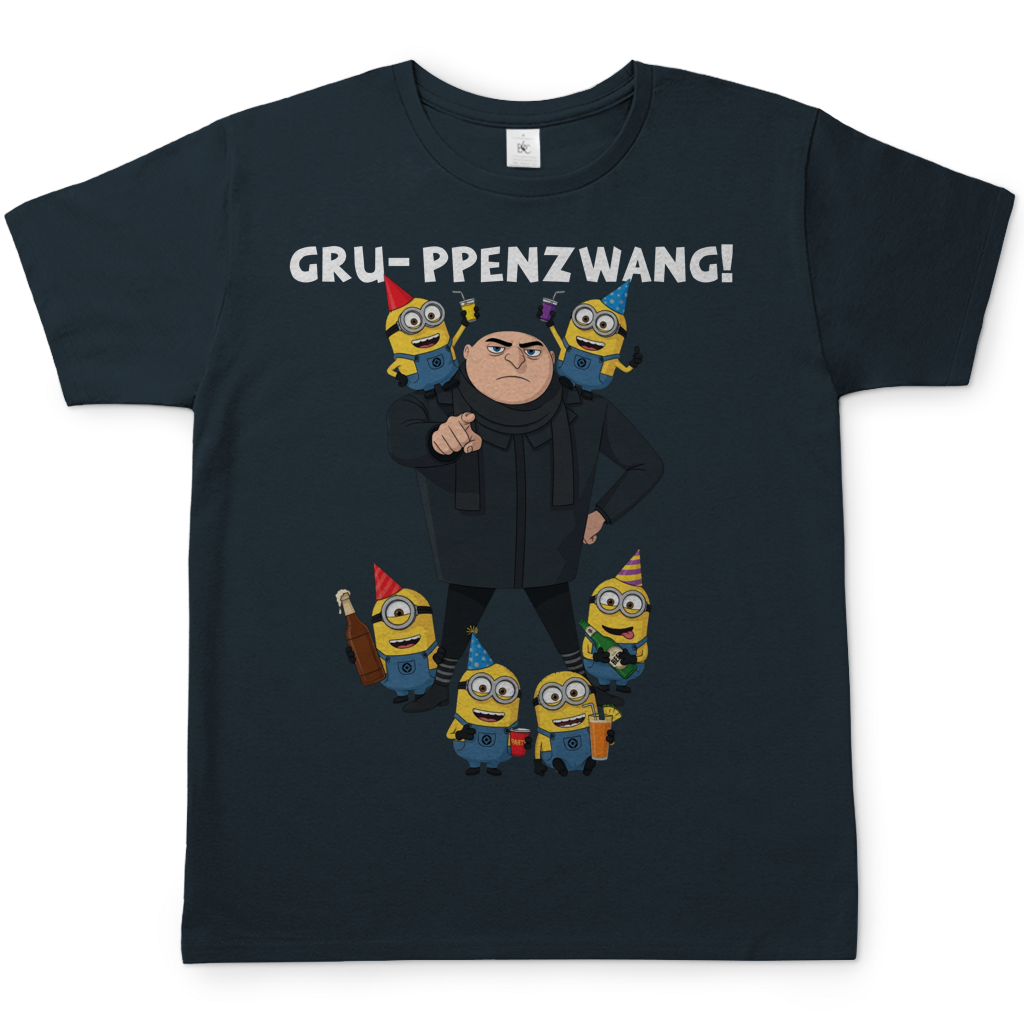Gru-ppenzwang! - Herren T-Shirt Dark Grey Solid