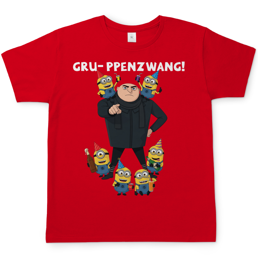 Gru-ppenzwang! - Herren T-Shirt Red