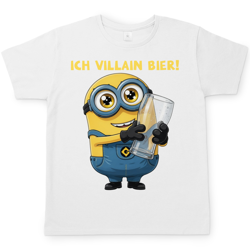 Ich VILLAIN Bier! - Herren T-Shirt White