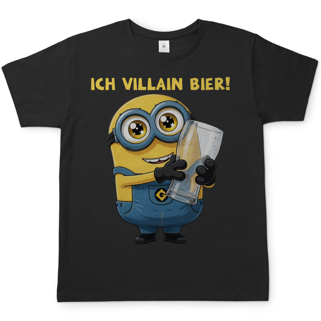 Ich VILLAIN Bier! - Herren T-Shirt Black