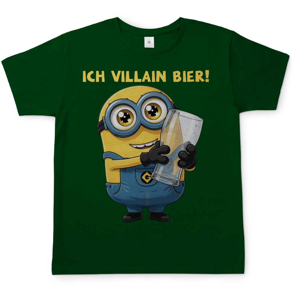 Ich VILLAIN Bier! - Herren T-Shirt Bottle Green