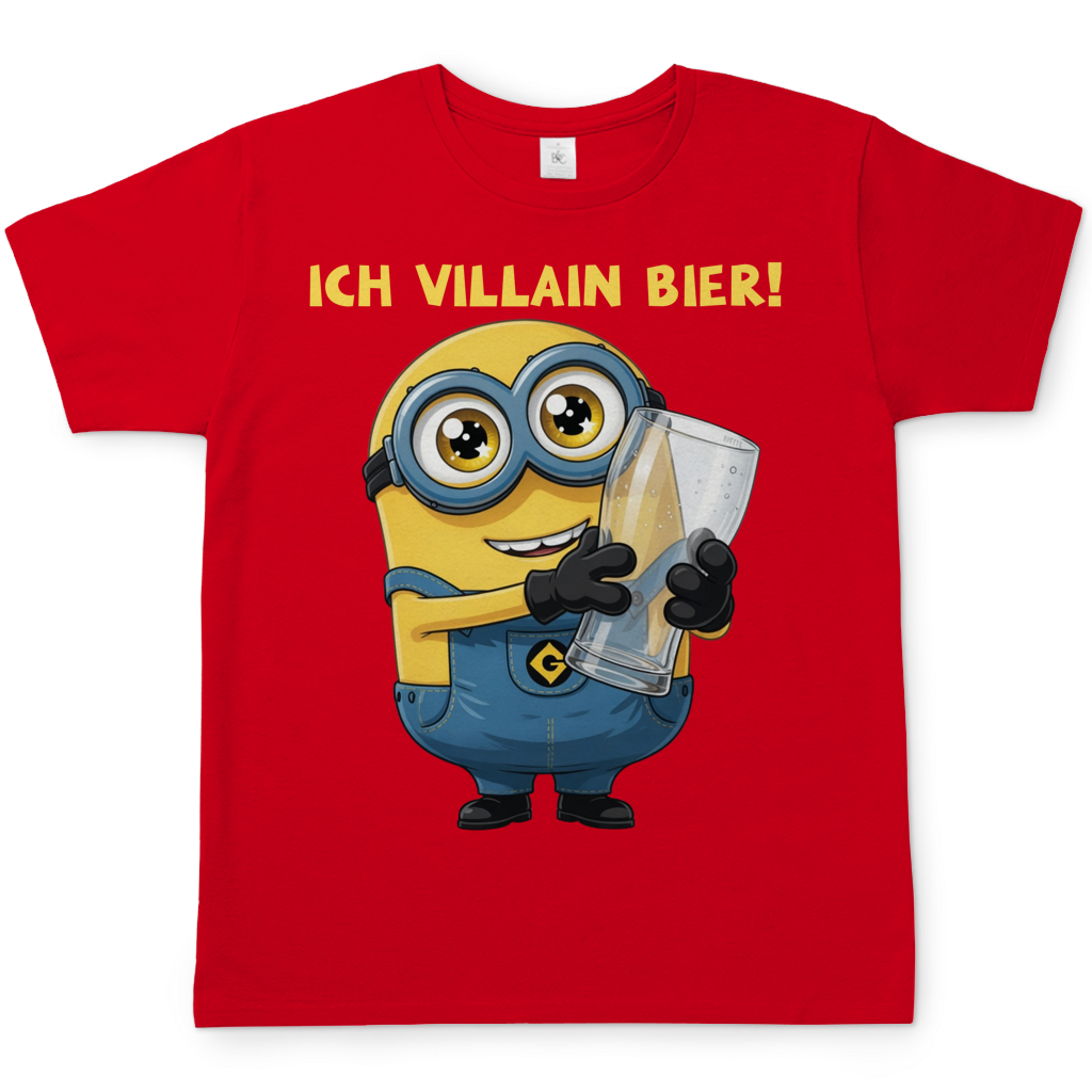 Ich VILLAIN Bier! - Herren T-Shirt Red