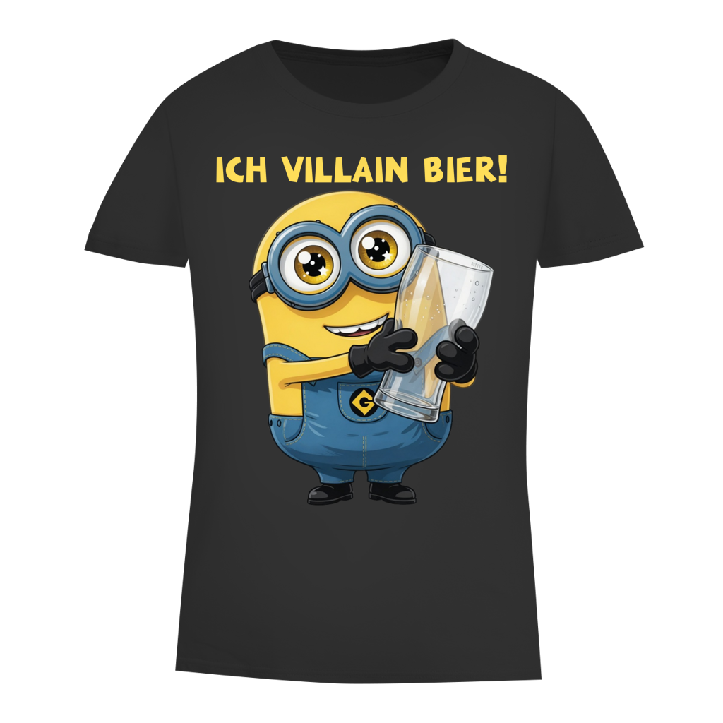 Ich VILLAIN Bier! - Damen Premium Bio T-Shirt Black