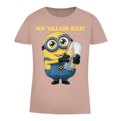 Ich VILLAIN Bier! - Damen Premium Bio T-Shirt Millennial Pink