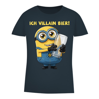 Ich VILLAIN Bier! - Damen Premium Bio T-Shirt Dark Grey