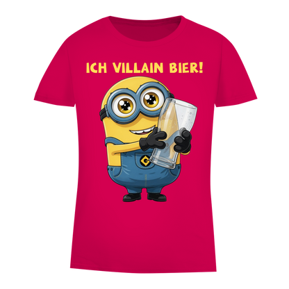 Ich VILLAIN Bier! - Damen Premium Bio T-Shirt Fuchsia