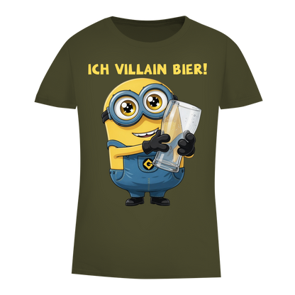 Ich VILLAIN Bier! - Damen Premium Bio T-Shirt Khaki