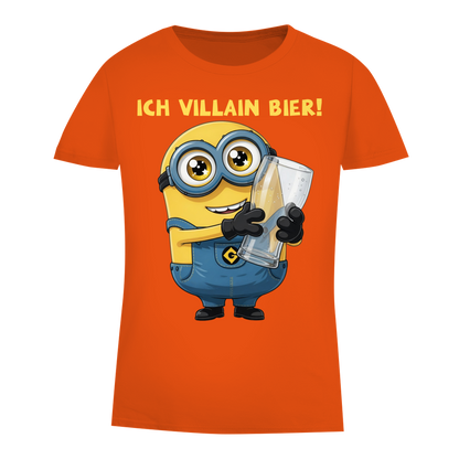 Ich VILLAIN Bier! - Damen Premium Bio T-Shirt Orange
