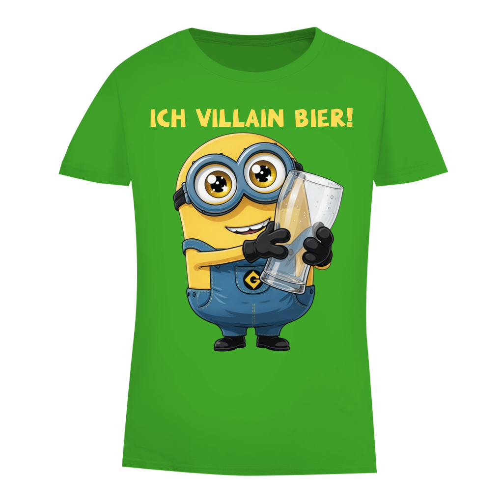 Ich VILLAIN Bier! - Damen Premium Bio T-Shirt Real Green