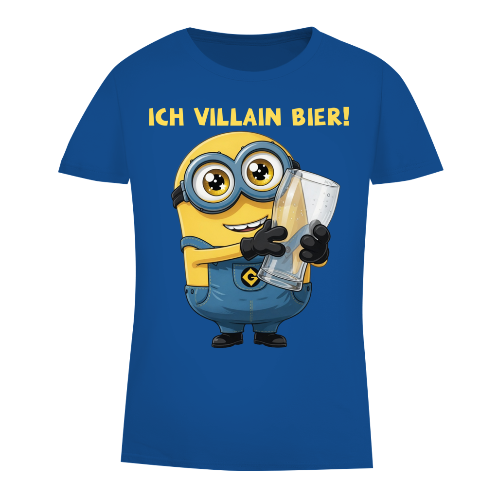 Ich VILLAIN Bier! - Damen Premium Bio T-Shirt Royal Blue