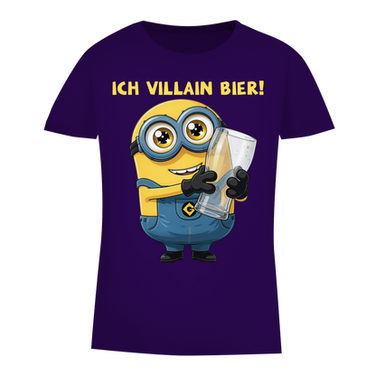 Ich VILLAIN Bier! - Damen Premium Bio T-Shirt Urban Purple