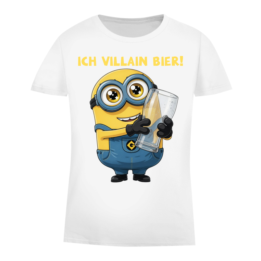 Ich VILLAIN Bier! - Damen Premium Bio T-Shirt White
