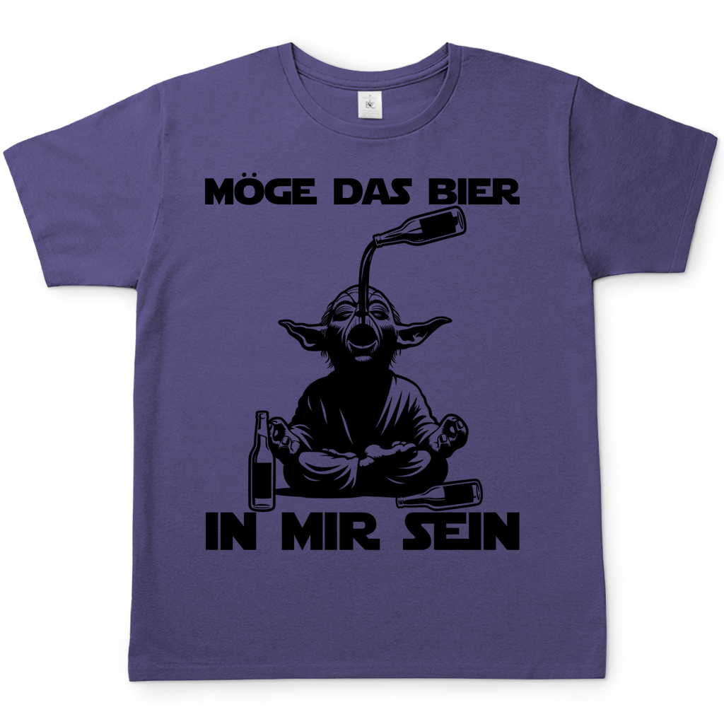 Möge das Bier in mir sein Meister Yoda - Herren T-Shirt Millennial Lilac